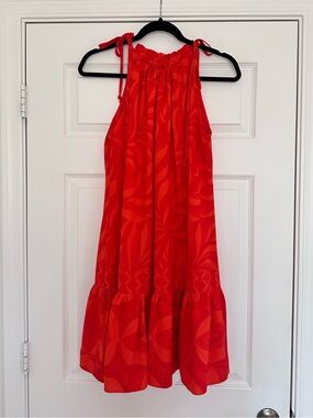 Taylor Bright Orange Shit Dress Size Large